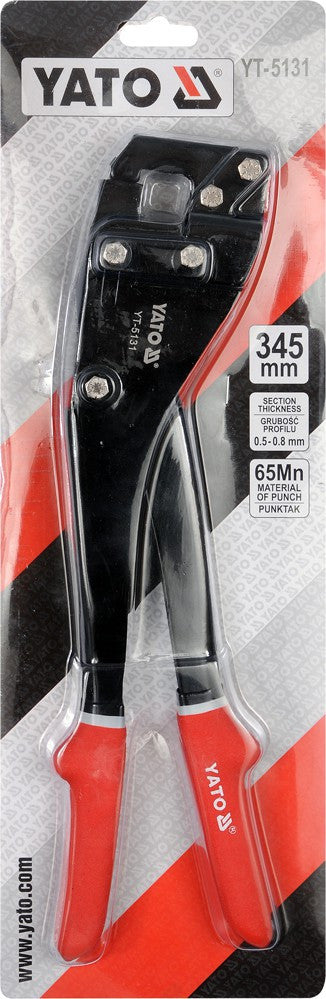 Drywall crimping pliers 345 mm, d=0.5-0.8mm (YATO YT-5131)