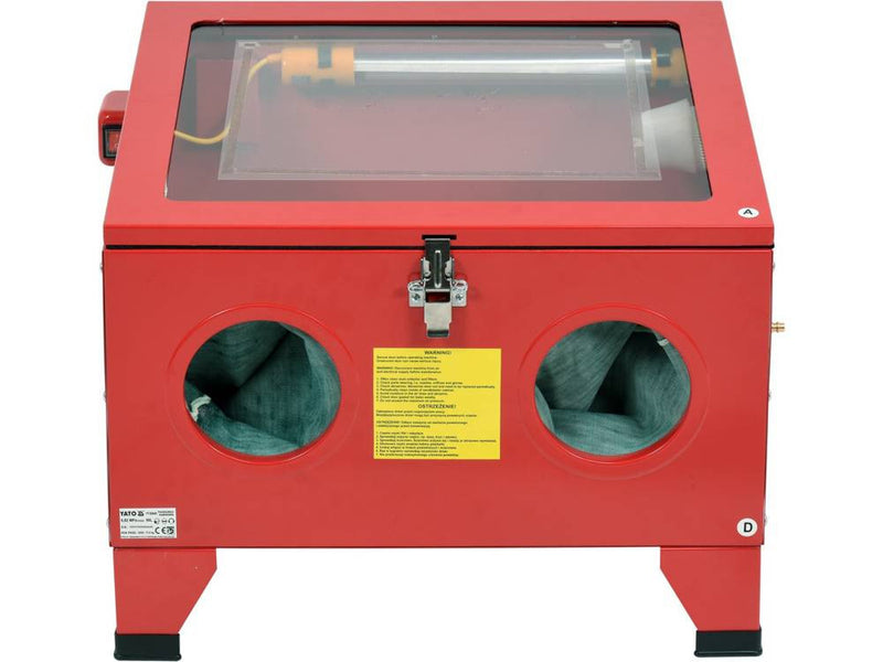 Homokszóró kabin, 90L, 585x490x490mm (YATO YT-55840)