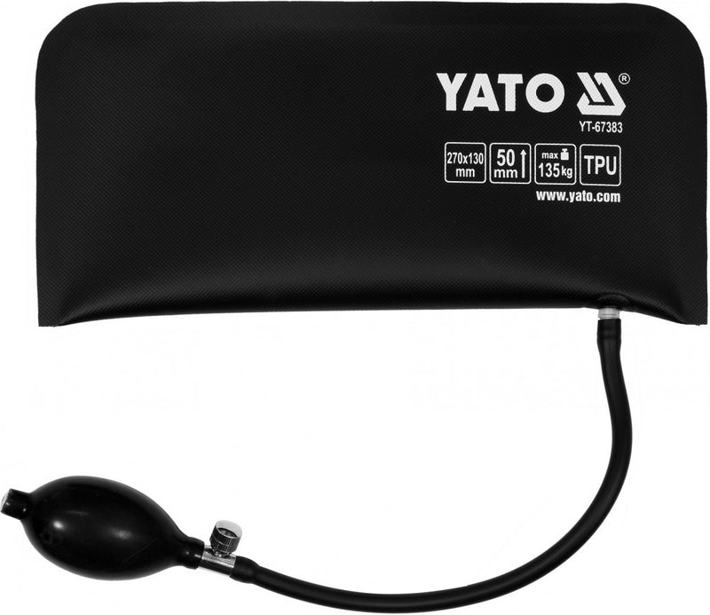 Mechanic's inflatable wedge, 0-50mm, 135 kg, 130x270mm (YATO YT-67383)