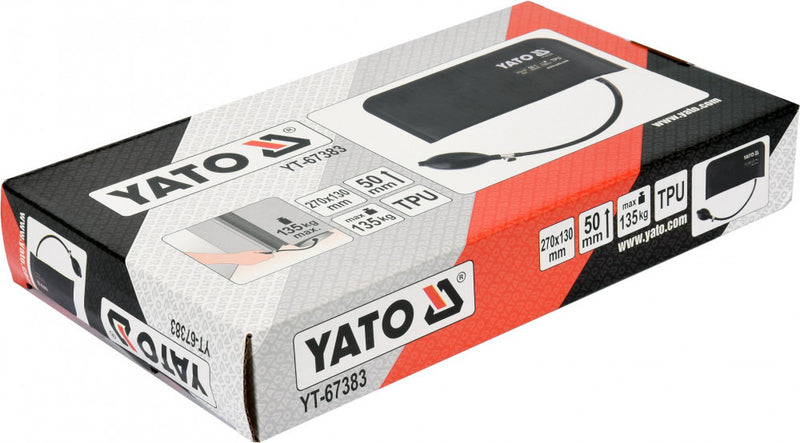 Mechanic's inflatable wedge, 0-50mm, 135 kg, 130x270mm (YATO YT-67383)