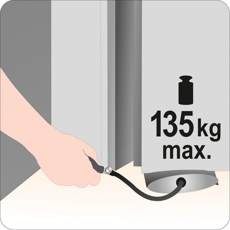 Mechanic's inflatable wedge, 0-50mm, 135 kg, 130x270mm (YATO YT-67383)