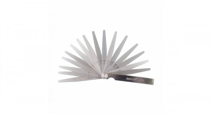 Feeler gauge, 0.02-1 mm, 17 blades, 100 mm (YATO YT-7220)
