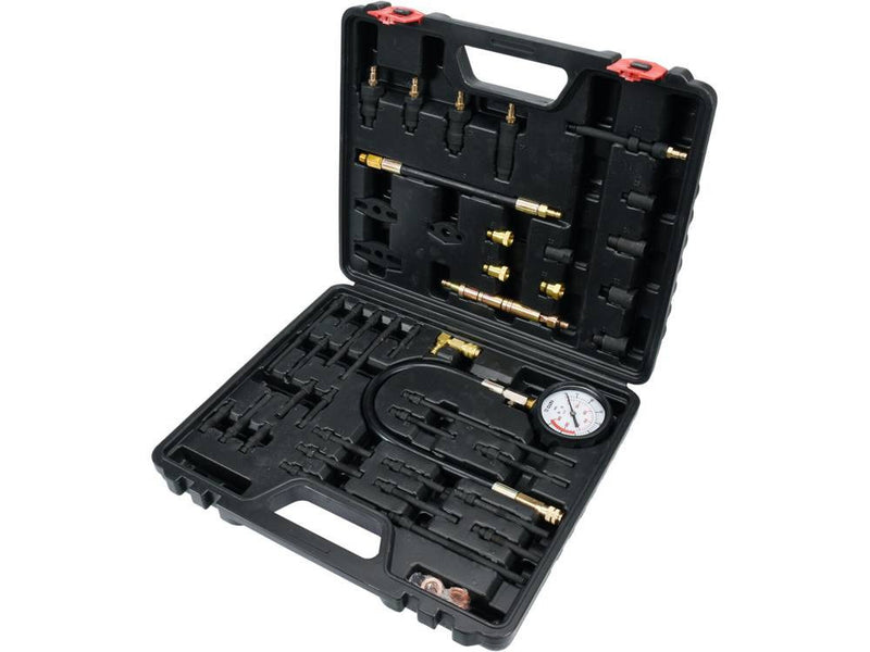 Compression and vacuum test kit, petrol/diesel, 50 pcs, 0-40bar (YATO YT-73012)
