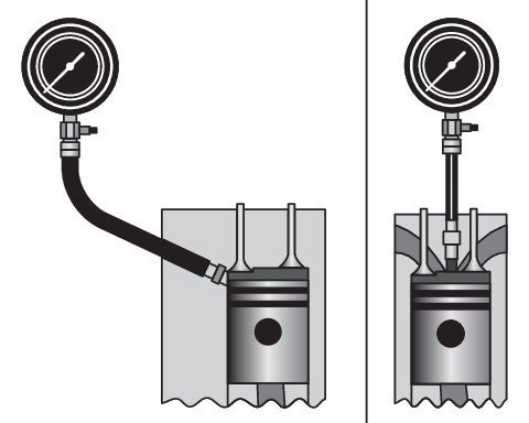 Compression and vacuum test kit, petrol/diesel, 50 pcs, 0-40bar (YATO YT-73012)