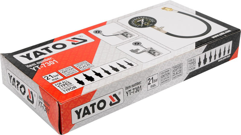 Compression tester, 21 bar (YATO YT-7301)