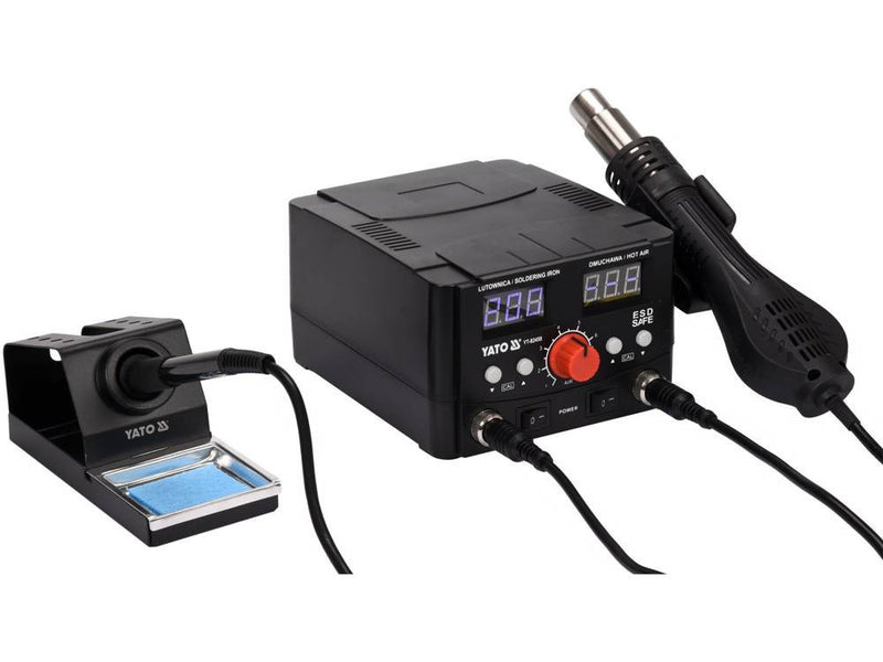 Forrasztópáka állomás, hőlégfúvóval (75W+750W) (YATO YT-82458)