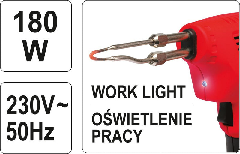 Pillanatforrasztó páka 180 W LED-es (YATO YT-8245)