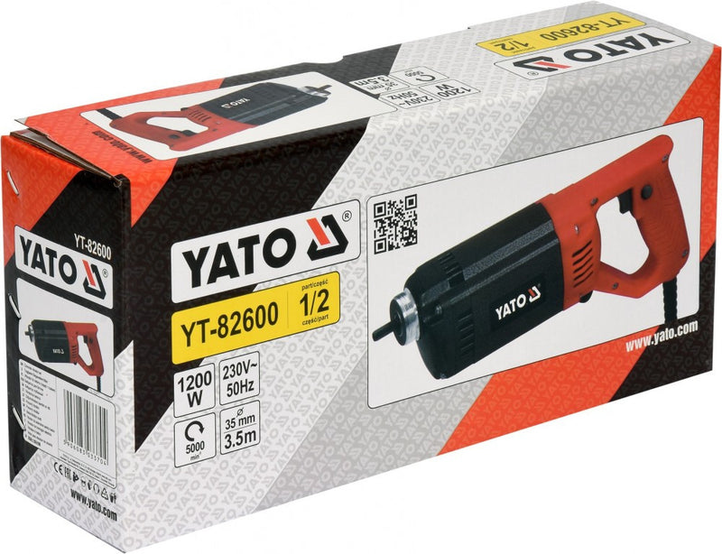 Electric Concrete Vibrator, 3m, 1200W / 230V (YATO YT-82600)