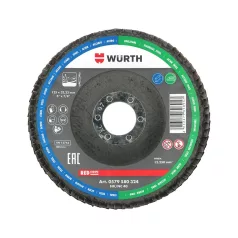   Lamellás csiszolótárcsa REDSTRIPE, F22,23mm D125mm (WÜRTH 0579580328)
