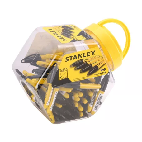 Mini fekete jelölőfilc 1db (STANLEY 1-47-324)