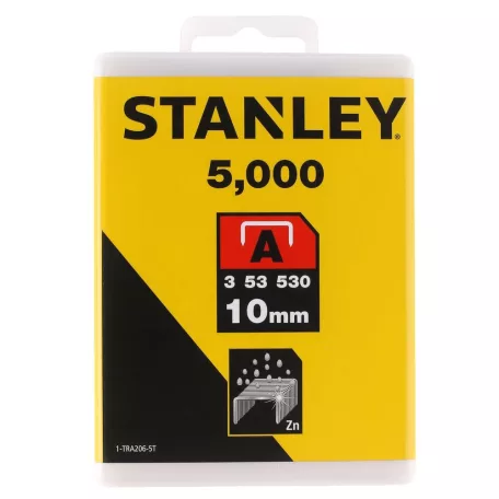 Tűzőkapocs "A" 10mm (3/53/530) 5000db (STANLEY 1-TRA206-5T)