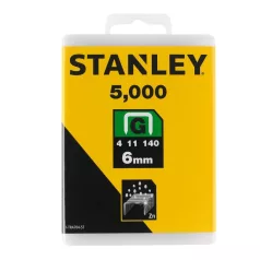   Tűzőkapocs "G" 6mm (4/11/140) 5000db (STANLEY 1-TRA704-5T)