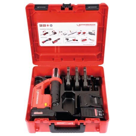 ROMAX CompactTT elektro-hidraulikus présgép, csőpress M15-22-28 préspofa készlettel,1x2 Ah akkuval (ROTHENBERGER 1000002118)