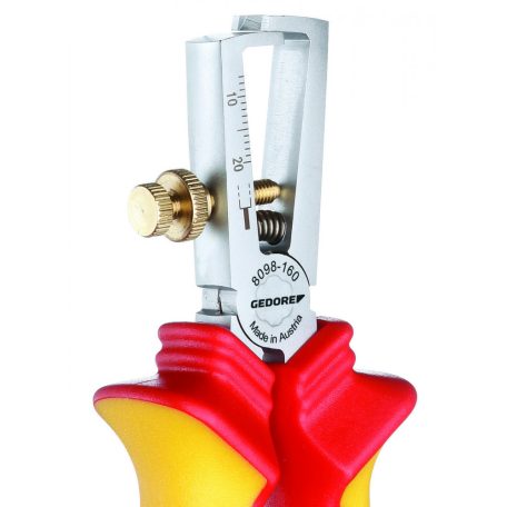 VDE csupaszító fogó köpenyes szigeteléssel (GEDORE VDE 8098-160 H)