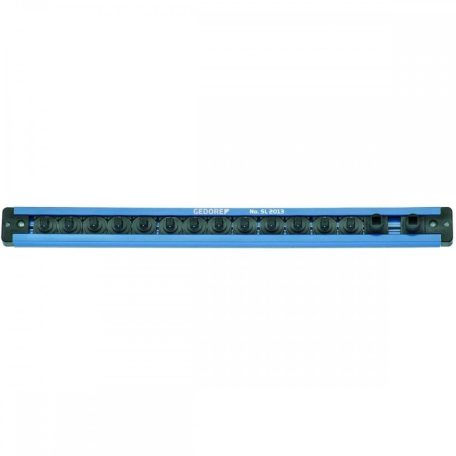 Dugaszos tartóléc 1/4'', mágneses, 380mm, 13 tároló hely (GEDORE SL 2013)
