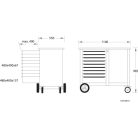 Gurítható munkapad 9 fiókkal 985x1100x550mm (GEDORE 1504 0810)