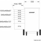 Munkapad 308 részes szerszámkészlettel (GEDORE 1504 XL-TS-308)