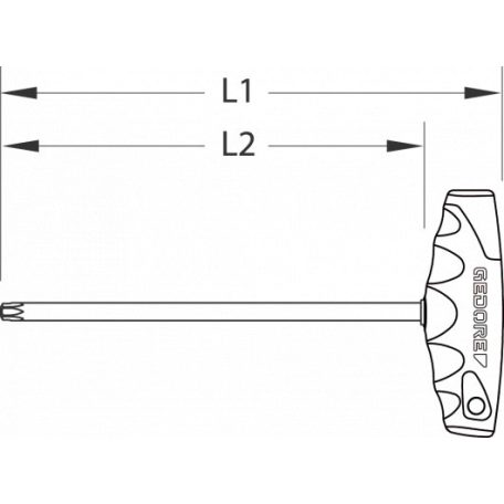Csavarhúzó készlet, 7 részes TORX (GEDORE 2142 TX-007)