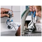 Fogókulcs, 7", mártott markolattal, 4 db védőpofával (GEDORE SB 183 7 TC S-001)