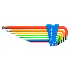   Szines derékszögű imbuszkulcs készlet 9részes (GEDORE H 42 CKEL-09)