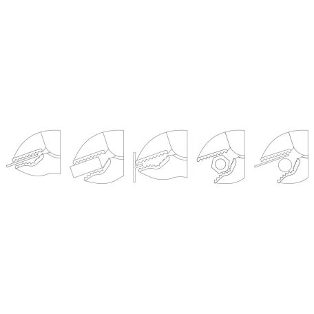 Önzárófogó hosszúcsőrű 175 mm (GEDORE R27220065)