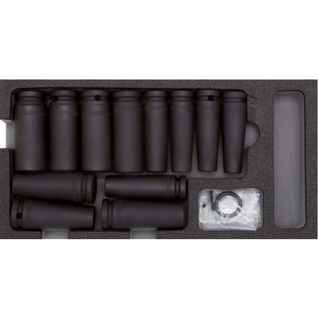1/2" Erősített hosszú dugókulcs 14részes készlet modulban (10-24mm, L: 78mm) (GEDORE R22150012)