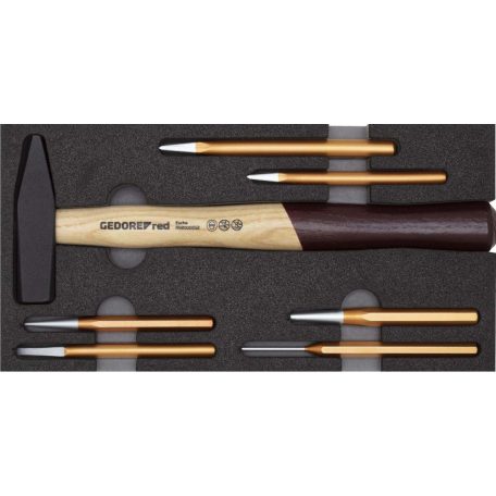 Kalapács és pontozó készlet modulban 7 részes (GEDORE R22150019)
