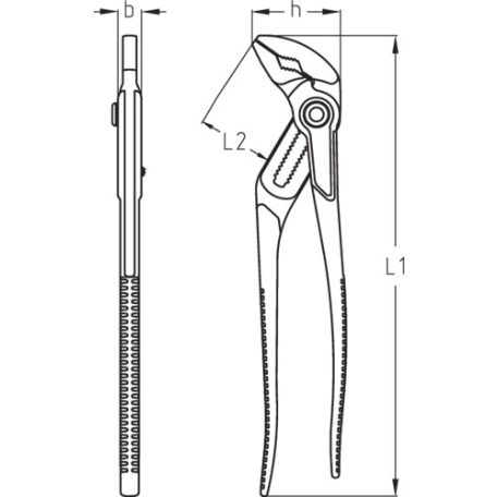 Univerzális fogó 12", 17 fokozatban állítható (GEDORE 142 12 TC)