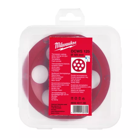 Gyémánt fazékkorong Hőre lágyuló anyagokhoz DCWS 125 mm (MILWAUKEE 4932451188) 