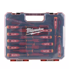  VDE Csavarhúzó 3 oldalú markolattal 12 darabos készlet (SL/PH/PZ/Torx) (MILWAUKEE 4932479095) 