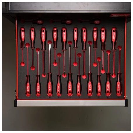 Csavarhúzó készlet 3 oldalú markolattal 23 részes készlet - habbetétben (MILWAUKEE 4932479830) 