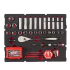 PACKOUT™ 1/2'' Racsni,- Bit és Imbusz készlet 70 részes - habbetétben (MILWAUKEE 4932480716) 