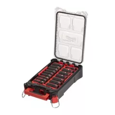   1/2"Gépi Dugókulcs hosszú Packout készlet 16 részes (MILWAUKEE 4932480943) 