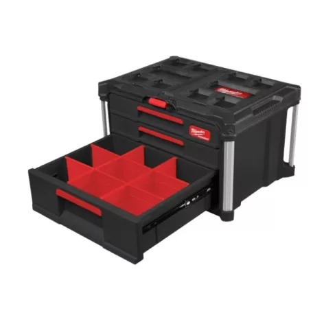 PACKOUT™ Tároló Láda 2+1 fiókos (MILWAUKEE 4932493190) 