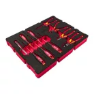 PACKOUT™ VDE Villanyszerelő készlet, 10 részes - habbetétben (MILWAUKEE 4932493637) 