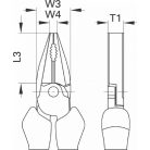 Erősített kombinált fogó 200 mm (GEDORE 8250-200 JC)