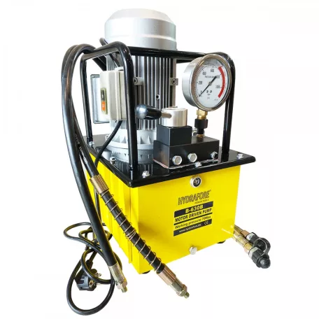 Kettős működésű elektromos hajtású tápegység, pumpa (kéziszelepes 700Bar-0.75kW/220V-12L) (B-630B-220-1HP-12L)