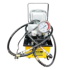 Kettős működésű elektromos hajtású tápegység, pumpa (kéziszelepes 700Bar-0.75kW/220V-8L) (B-630B-220-1HP-8L)