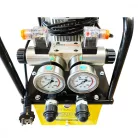 Kettős működésű elektromos hajtású tápegység, pumpa (mágnesszelep/lábpedál 700Bar/0.75kW/220V-8L) (B-630B-I-220-1HP-8L)