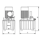 Kettős működésű elektromos hajtású tápegység (mágnesszelepes 700Bar-3kW/220V-35L) (B-630B-III-220-4HP-35L)