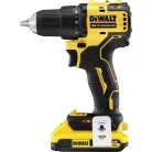 18V XR kompakt kefe nélküli ütvefúró csavarozó akkumulátorral és töltővel TSTAK-ban (DeWALT DCD708D2T-QW) 
