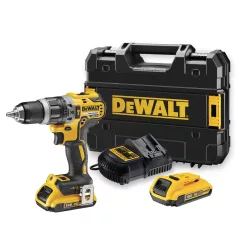   18V/2x2Ah XR Li-Ion kefe nélküli kompakt Akkus ütvefúró-csavarozó (DeWALT DCD796D2-QW)