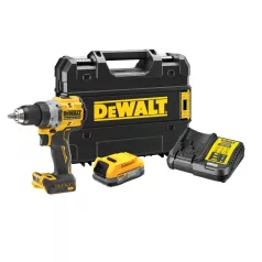   18V/1.7Ah XR PowerStack Akkus fúrócsavarozó+akku, töltő TSTAK kofferben (DeWALT DCD800E1T-QW) 