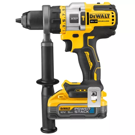 18V/2x5.0Ah Akkus ütvefúró POWERSTACK, töltővel TSTAK kofferban (DeWALT DCD999H2T-QW)