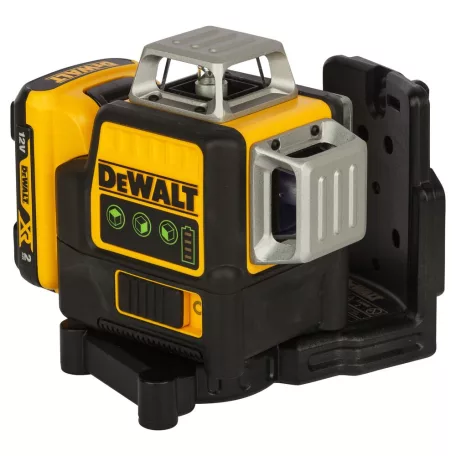 12V/1×2Ah Önszintező 3x360 1080 keresztlézer, töltő, koffer ZÖLD (DeWALT DCE089D1G-QW)