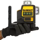 12V/1×2Ah Önszintező 3x360 1080 keresztlézer, töltő, koffer ZÖLD (DeWALT DCE089D1G-QW)