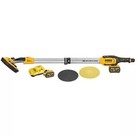 Gipszkarton csiszológép 225mm XR 18V‐2xFV6.0Ah (DeWALT DCE800T2-QW)