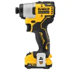 12V/2x2Ah Kefementes 1/4" Ütvecsavarozó, töltő, koffer (DeWALT DCF801D2-QW) 