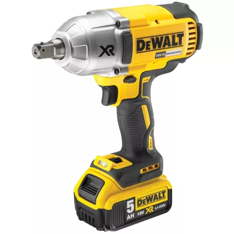 18V/2x5.0Ah Akkus XR kefe nélküli ütvecsavarozó 1/2", 950Nm XR Li-Ion akku, koffer (DeWALT DCF899P2-QW) 