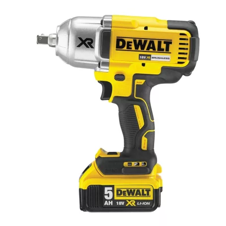 18V/2x5.0Ah Akkus XR kefe nélküli ütvecsavarozó 1/2", 950Nm XR Li-Ion akku, koffer (DeWALT DCF899P2-QW) 